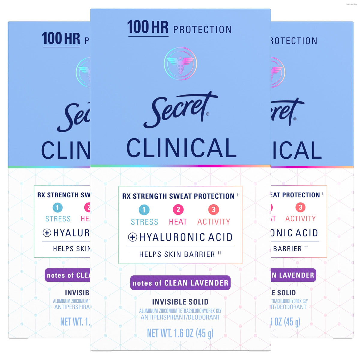Déodorant Secret Antiperspirant pour femmes vue avant avec emballage