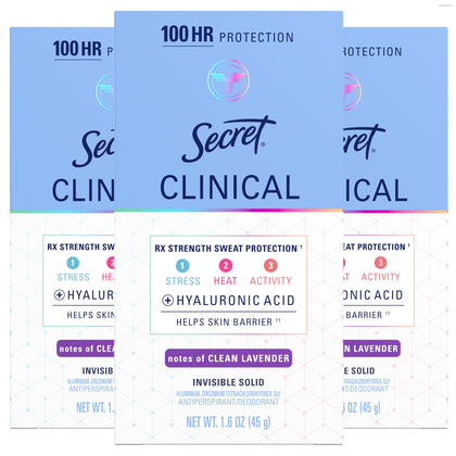 Déodorant Secret Antiperspirant pour femmes vue avant avec emballage