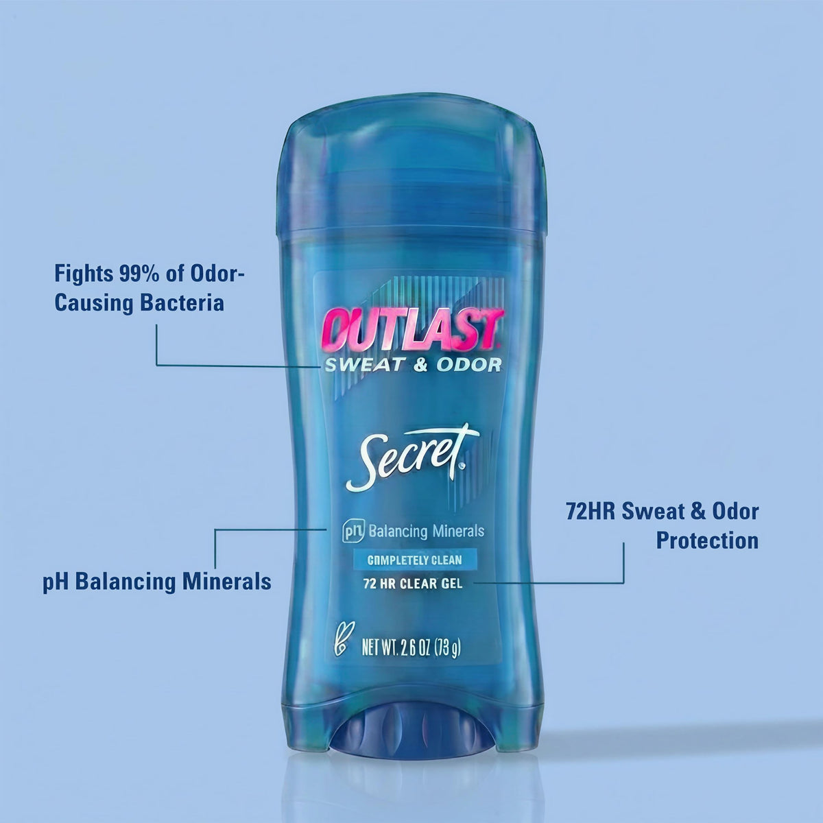 Déodorant Secret Antitranspirant Femme 72h packaging