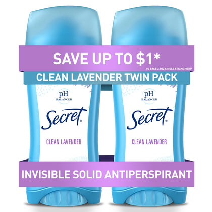 Déodorant Secret Antitranspirant Lavande vue avant