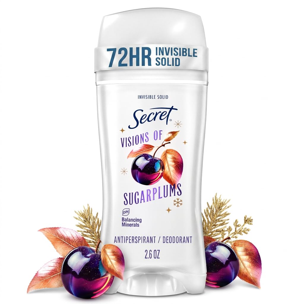Déodorant Secret Antitranspirant Visions of Sugarplums vue de face