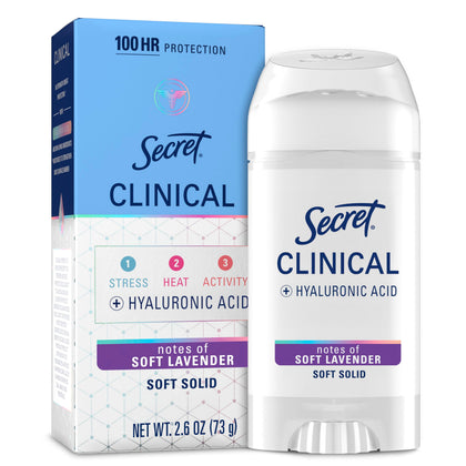 Déodorant Secret Clinical 130g vue avant avec emballage