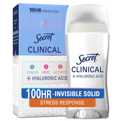 Déodorant Secret Clinical Strength 100H vue de face, format solide