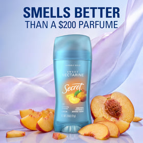 Déodorant Secret Femme 72h sur fond couleur