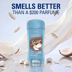 Déodorant Secret parfum coco en présentation ouverte