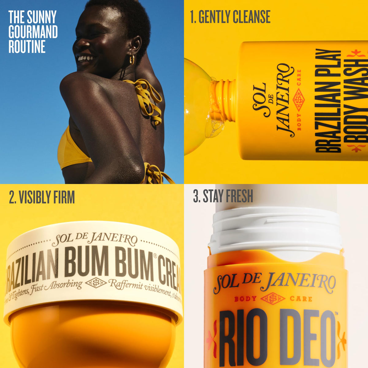 Déodorant Sol de Janeiro Rio Deo à côté d'autres produits de beauté