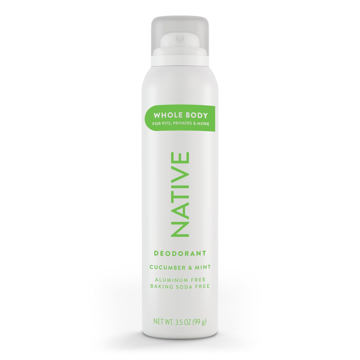 Déodorant spray Native 141g au concombre et menthe vue avant