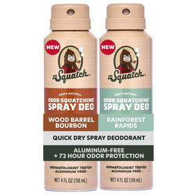 Déodorant spray naturel Dr. Squatch 2-Pack vue avant