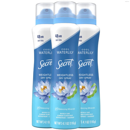 Déodorant spray Secret 48h vue de face avec packaging
