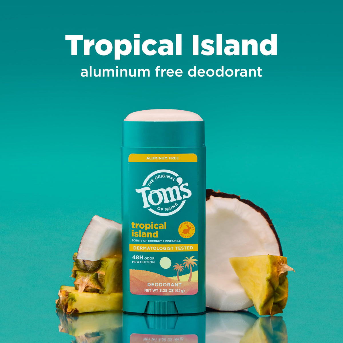 Déodorant Tom's of Maine Tropical Island avec emballage