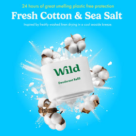 Déodorant Wild avec une texture lisse sur la peau