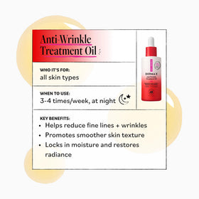 Derma E Huile Anti-Rides 60 ml application sur le visage
