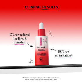 Derma E Huile Anti-Rides 60 ml arrière avec étiquette