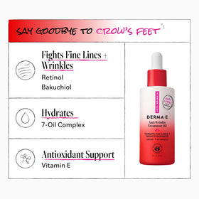 Derma E Huile Anti-Rides 60 ml avec ingrédients naturels