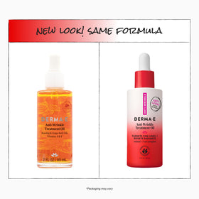Derma E Huile Anti-Rides 60 ml flacon côté