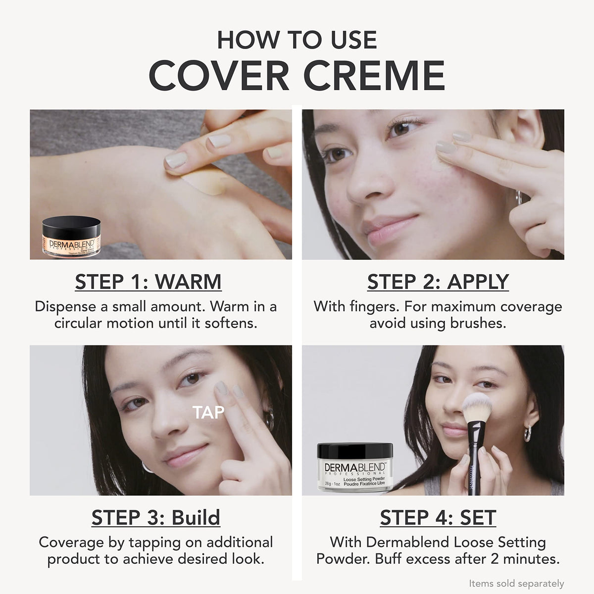 Dermablend Cover Crème Fond de Teint SPF 30 35W Beige Tanné avec poudre de finition