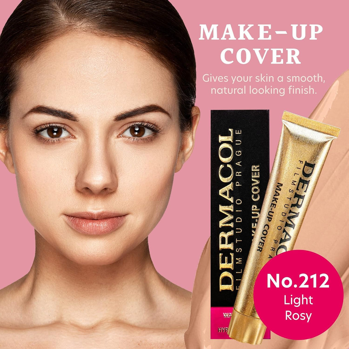 Dermacol Fond de Teint Mat Écran Total SPF 30 40g No.212 sur une main