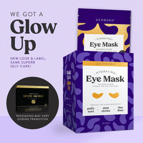 DERMORA patches contour des yeux éclat doré, emballage individuel