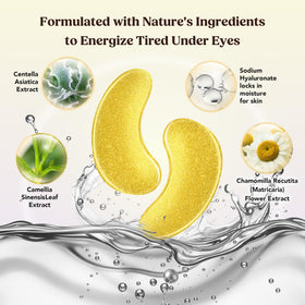 DERMORA patches contour des yeux éclat doré, texture du gel