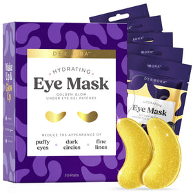DERMORA patches contour des yeux éclat doré, vue de face
