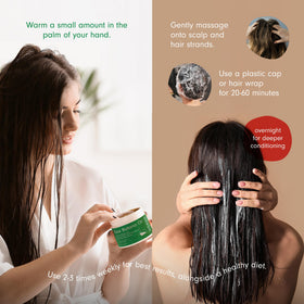 Dersie huile de Batana 100% pure avec une cuillère en bois