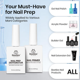 Déshydratant et primer Beetles avec outils de nail art