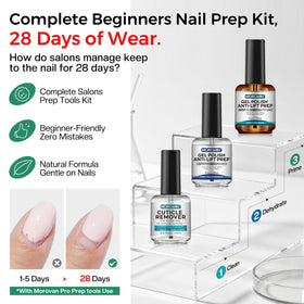 Déshydratant et primer pour ongles gel dans le kit Morovan