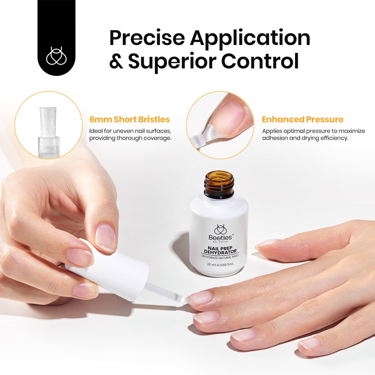 Déshydratant pour ongles beetles à côté de produits de manucure