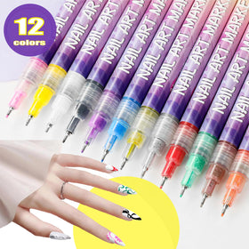 Designs d'ongles réalisés avec stylos AOKELEON