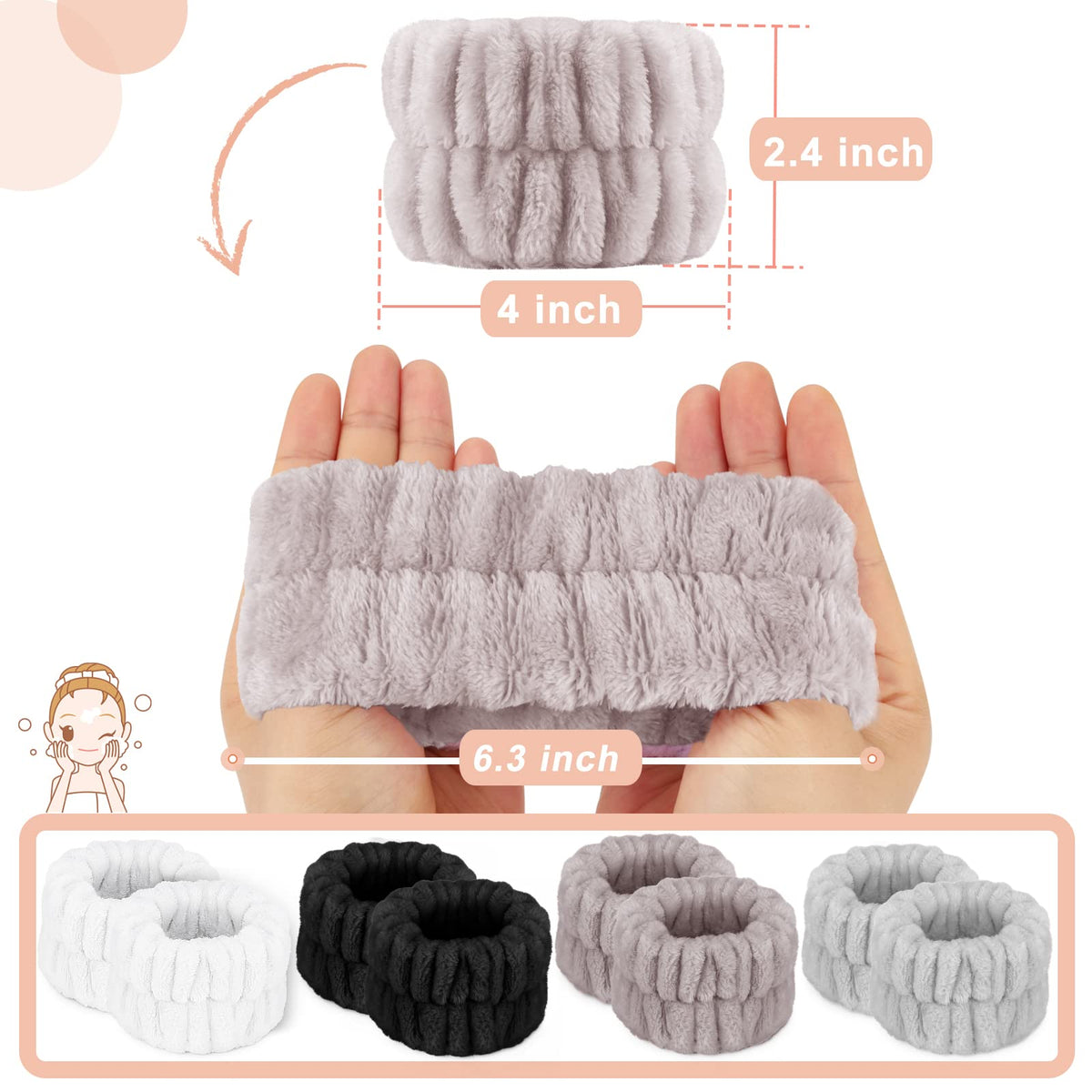 Détail d'un bracelet en microfibre Crosize absorbant l'eau
