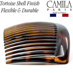 Détail d'un peigne Camila avec finition polie