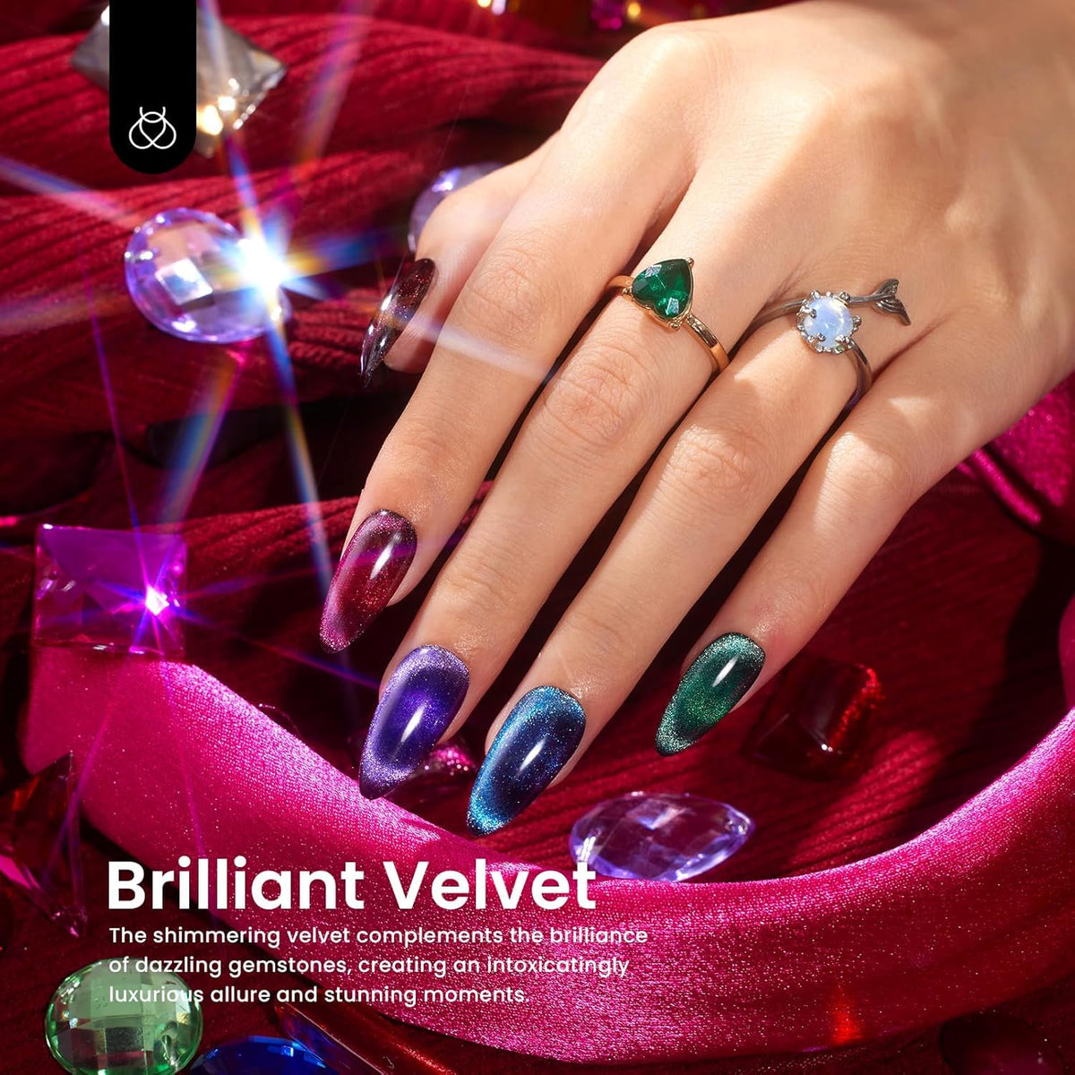 Détail de l'aimant inclus dans le kit de vernis à ongles