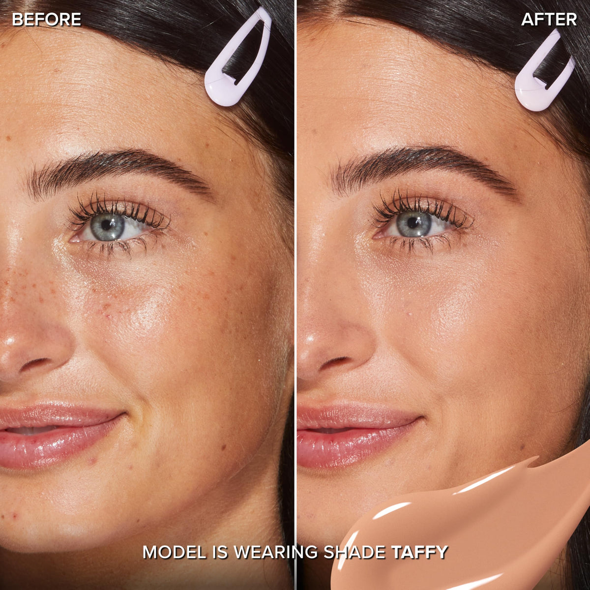 Détail de l'applicateur du concealer Too Faced Born This Way Taffy