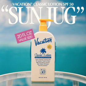 Détail de l'applicateur PowerPump de la crème solaire VACATION
