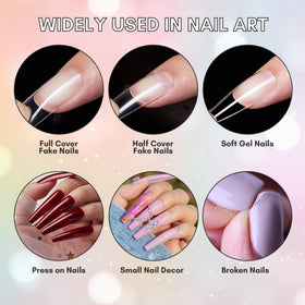 Détail de l'applicateur précis de la colle à ongles Makartt