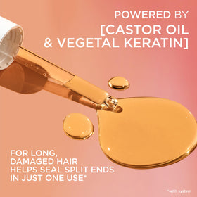 Détail de l'après-shampooing L'Oreal Paris Elvive Dream Lengths avec vitamines B3 et B5