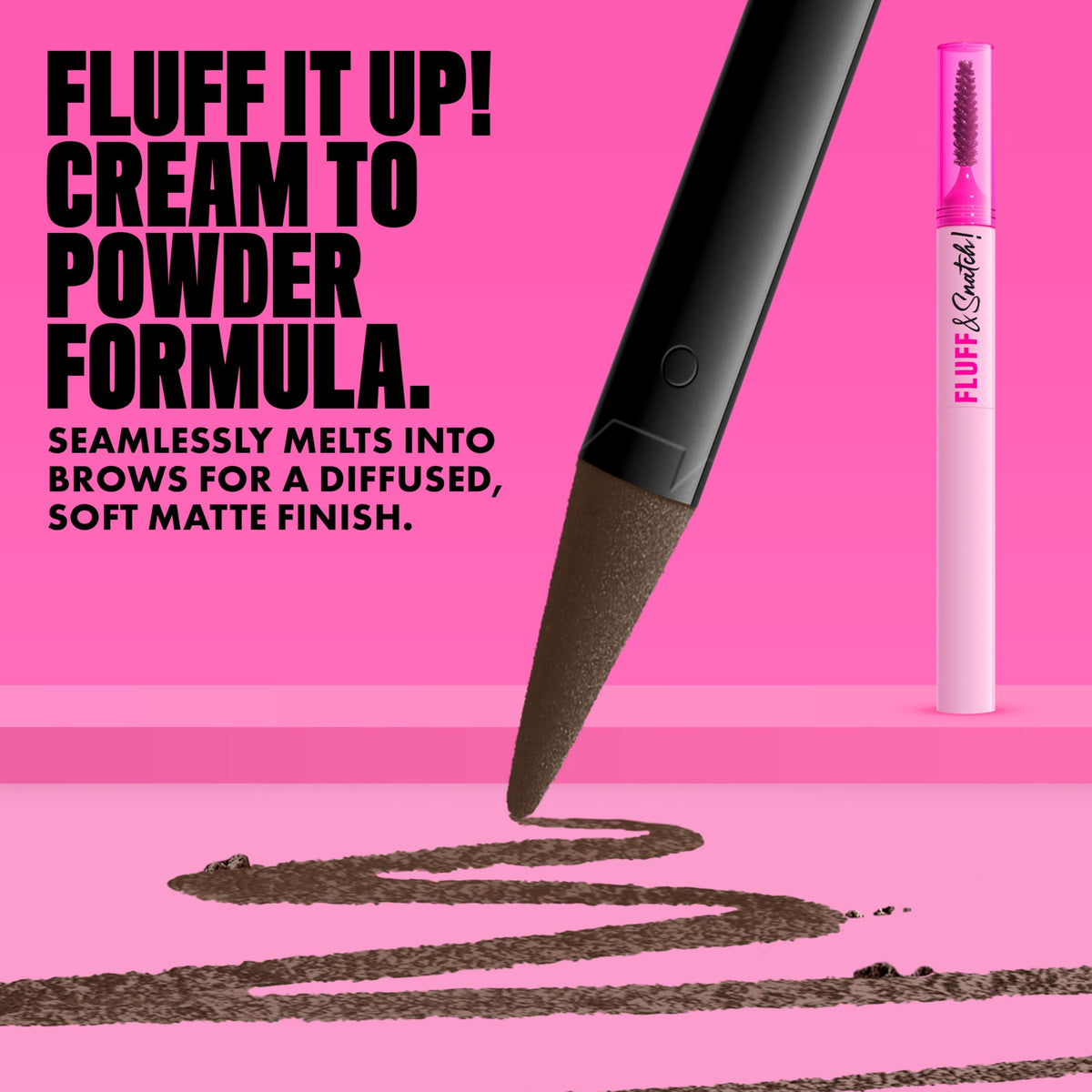 Détail de l'embout éponge du crayon à sourcils NYX Fluff & Snatch