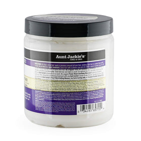 Détail de l'étiquette de l'après-shampoing Aunt Jackie's