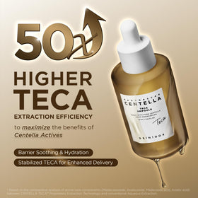 Détail de l'étiquette du sérum TECA Centella SKIN1004