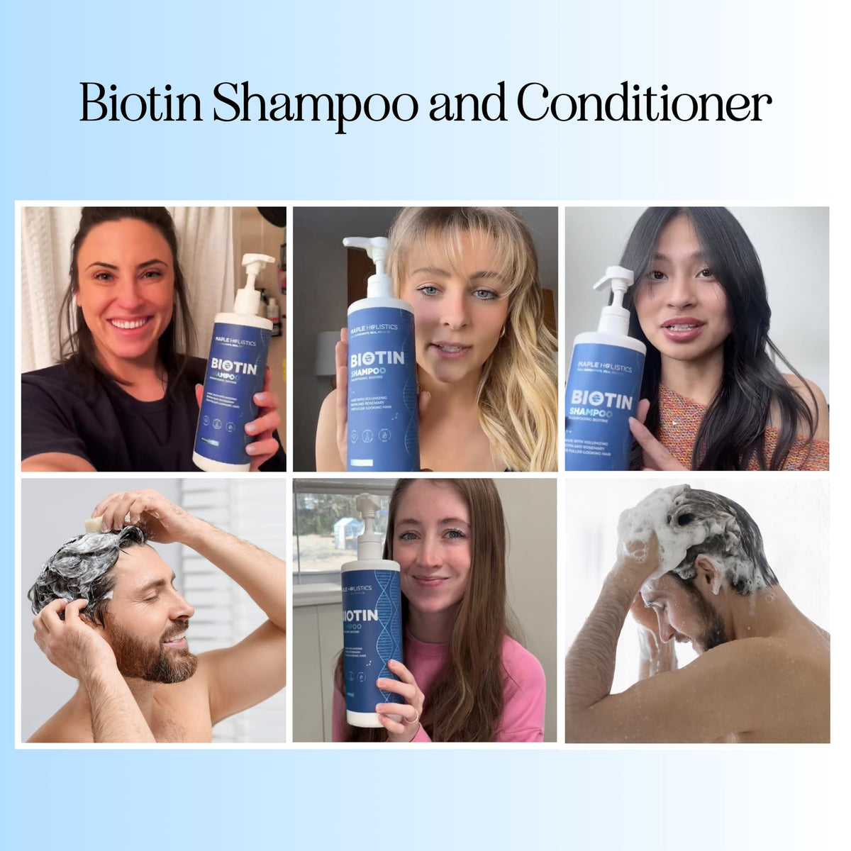 Détail de l'étiquette du shampooing Biotine et Romarin