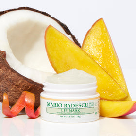 Détail de l'huile de coco et de l'huile de tournesol dans le masque