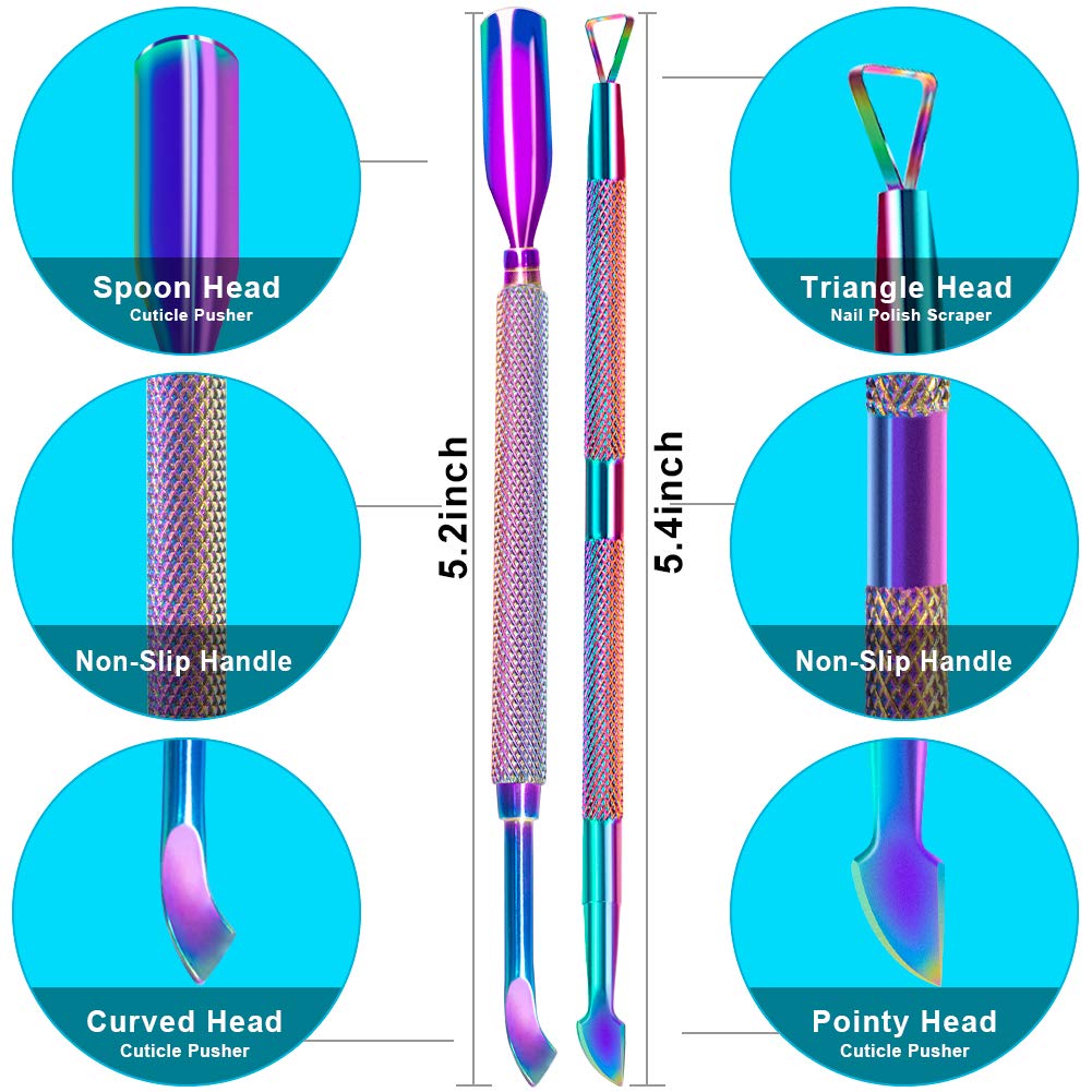 Détail de l'outil de manucure GA&EN en acier inoxydable