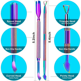 Détail de l'outil de manucure GA&EN en acier inoxydable