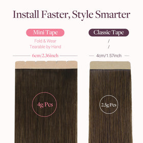 Détail de la bande adhésive des extensions capillaires GOO GOO