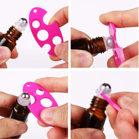 Détail de la bille en acier inoxydable d'un flacon roll-on d'inice
