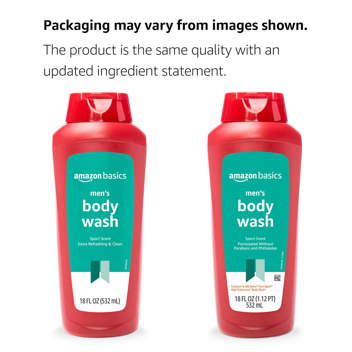 Détail de la bouteille de gel douche Basics, montrant l'étiquette