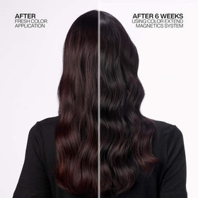 Détail de la bouteille de shampooing Redken Color Extend Magnetics
