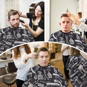 Détail de la cape de coiffure YELEGAI autour du cou