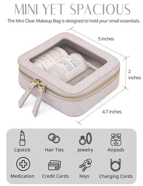 Détail de la fermeture éclair de la trousse de maquillage Popvibe