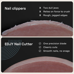 Détail de la lame du coupe-ongles EDJY en acier chirurgical